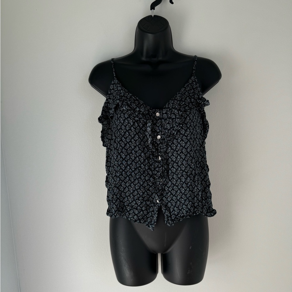 American Eagle Patterned Blouse Size M